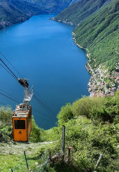 Lake Como cable car